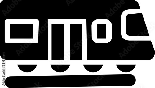 Train simple luxury set template vector logo, public, way