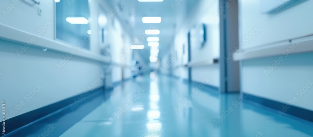 custom made wallpaper toronto digitalInterior of modern clean hospital medical building in blurred background. Generated AI image