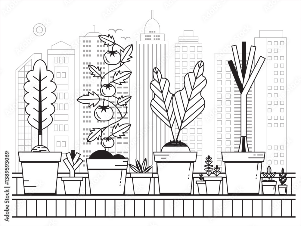 Growing Vegetables on Balcony Urban Garden