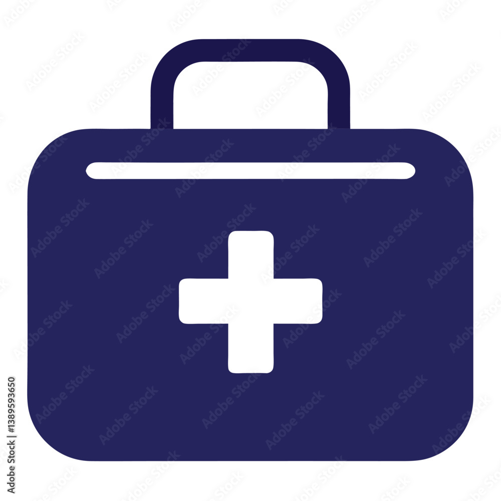 Obraz premium First Aid Kit Icon Emergency Medical Supplies Graphic