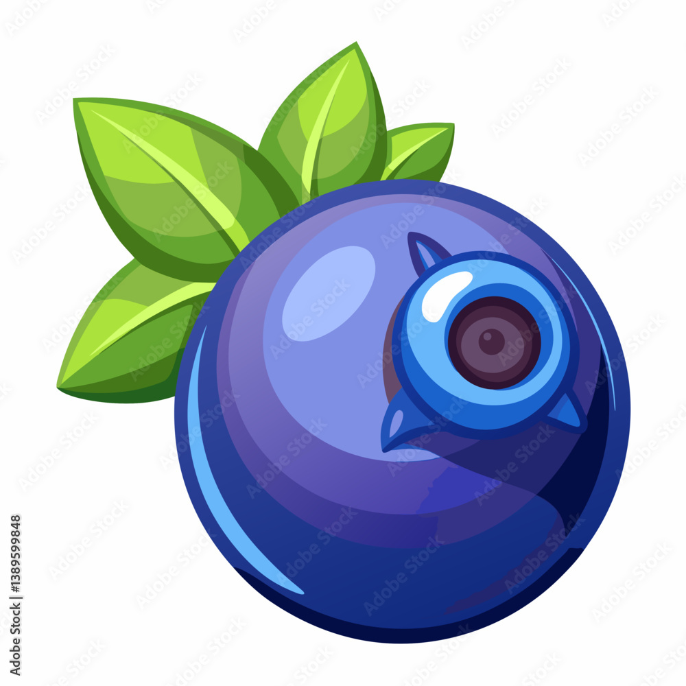 Obraz premium vector illustration of an apple with leaf