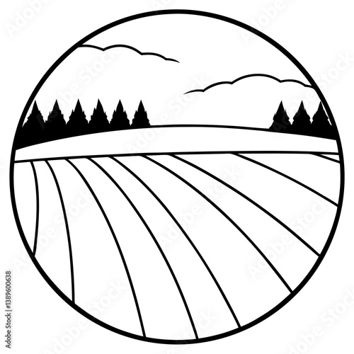 Freedom Fields Vector | Printable Graphic Design File for Instant Download