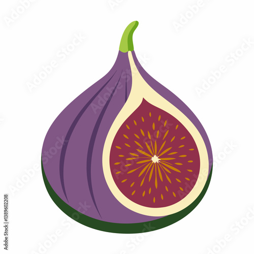 red onion on white background