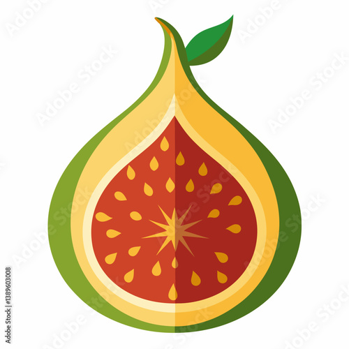 vector illustration of an orange fruit