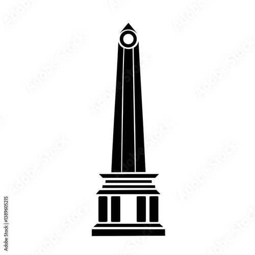 Minimalist Monument Obelisk Icon 