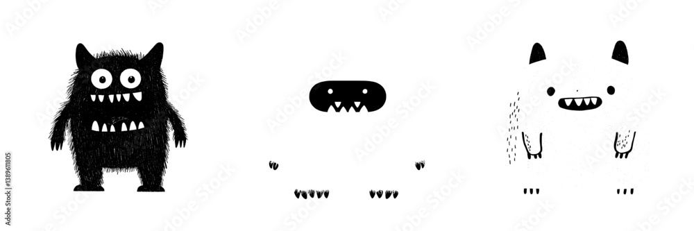A cartoon monster's mouth is open in a scary roar, showcasing its sharp, purple jaws and teeth against a white background A cartoon monster's mouth is open in a scary roar, showcasing its sharp, purple jaws and teeth against a white background