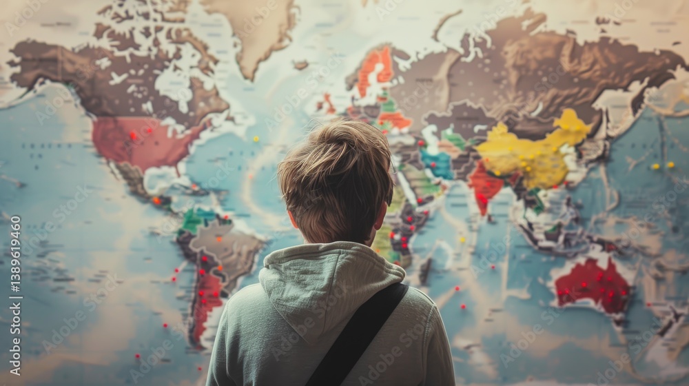 Obraz premium Modern lifestyle driven by fear of missing out and future achievement.