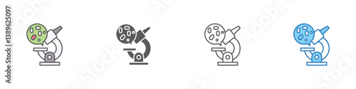 Organism Icon Set Multiple Style Vector Collection