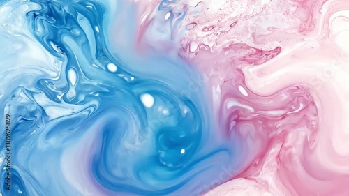 Wallpaper Mural Abstract Fluid Art Background with Swirling Shades of Blue and Pink in a Beautiful, Dreamy Color Palette for Creative Projects and Designs Torontodigital.ca