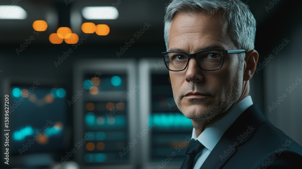 Professional business people , An analyst uses a computer and dashboard for data business analysis and innovation of Data Management System with KPI and metrics connected to the database for technolo