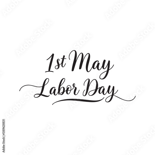Celebrate may first labor day with this elegant vector design for your projects