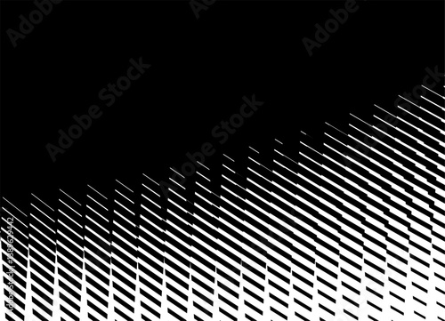 Modern striped vector pattern of broken black lines. Design element. Vector background for covers, posters, advertising.