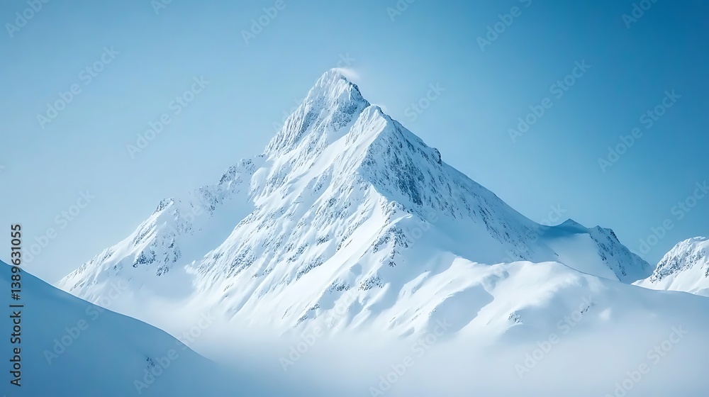 Majestic snow-capped mountain peak. (2) Majestic snow-capped mountain peak. (2)