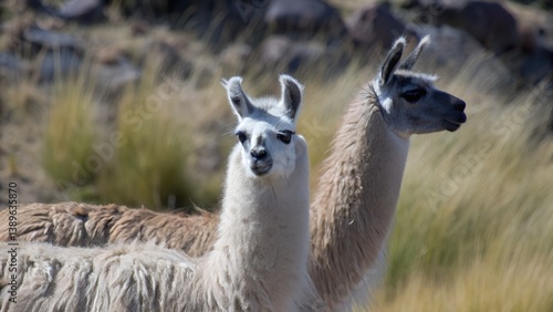 wild alpaca lama