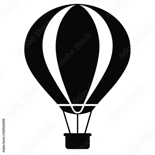 Hot Air Balloon Silhouette A Classic Icon of Adventure and Flight
