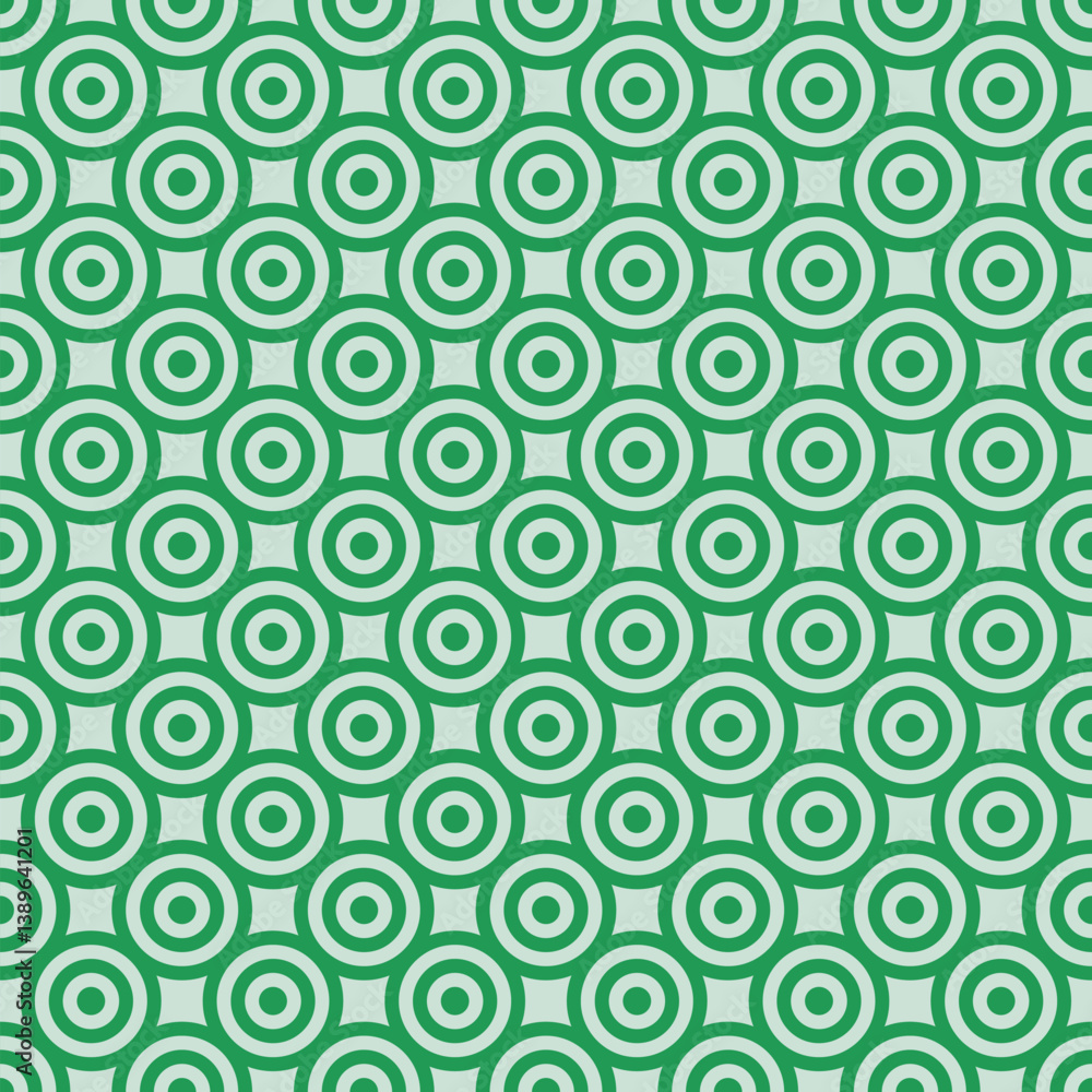 Seamless green geometric pattern with repeating concentric circles and star shapes for textiles wallpapers backgrounds packaging decor interior projects and digital graphic designs Seamless green geometric pattern with repeating concentric circles and star shapes for textiles wallpapers backgrounds packaging decor interior projects and digital graphic designs