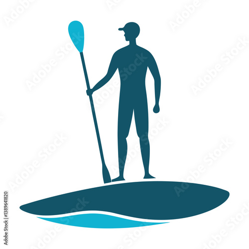 Stand Up Paddleboarding A Silhouette of Serenity on the Water