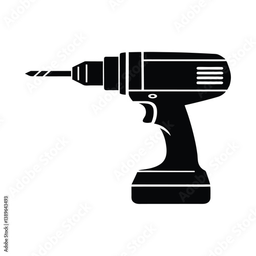 Power drill silhouette