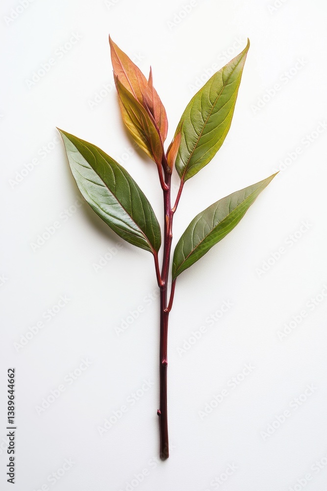 Obraz premium Clean botanical object, studio-quality clarity, centered on white background