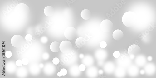White blur abstract background. bokeh Christmas blurred beautiful shiny Christmas lights.
