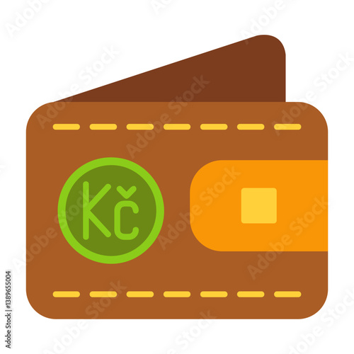 Czech Koruna Note Icon