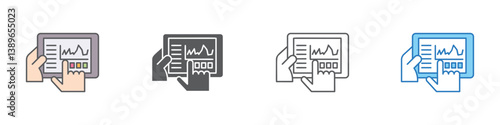 Trading Icon Set Multiple Style Vector Collection