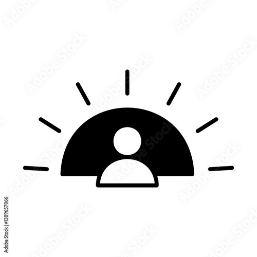 Sun Rising Behind a Person