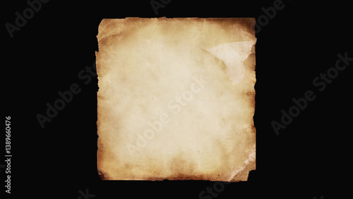 Obraz na płótnie A worn-out piece of paper with a dark background, great for abstract or vintage-themed designs w salonie