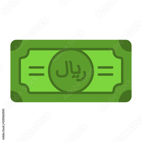 Saudi Riyal Note Icon
