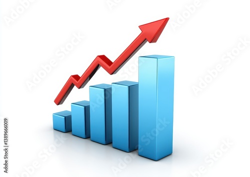 Free Download Data visualization shows increasing trend in performance metrics over time with bar chart and line graph elements - GFXLoad