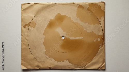 Obraz na płótnie A torn piece of brown paper with a hole in it, suitable for use as a prop or texture w salonie