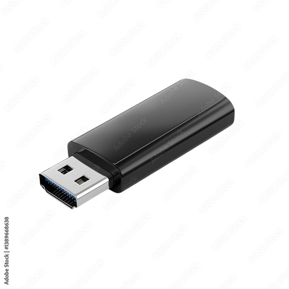 Black USB-C to USB-A adapter device technology gadget Black USB-C to USB-A adapter device technology gadget