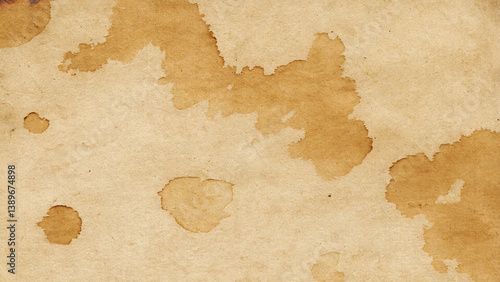 A piece of paper with brown spots