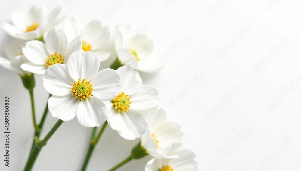 Fresh and delicate Gypsophila flowers isolated on a clean white background, natural, beauty Fresh and delicate Gypsophila flowers isolated on a clean white background, natural, beauty