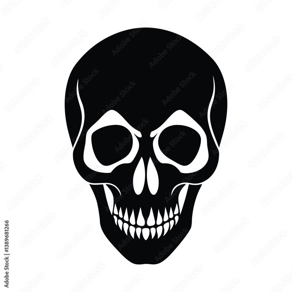 Skull vector silhouette Skull vector silhouette
