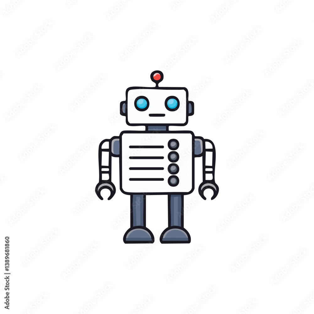 Naklejka premium robot icon