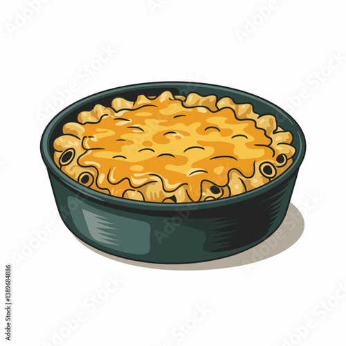 Southern Style Baked Macaroni and Cheese Comfort Bowl