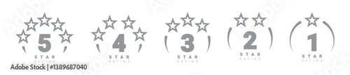 Star rating. star Symbol or emblem. vector illustration