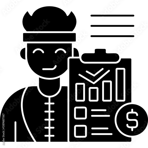 Debt Icon Vector Element