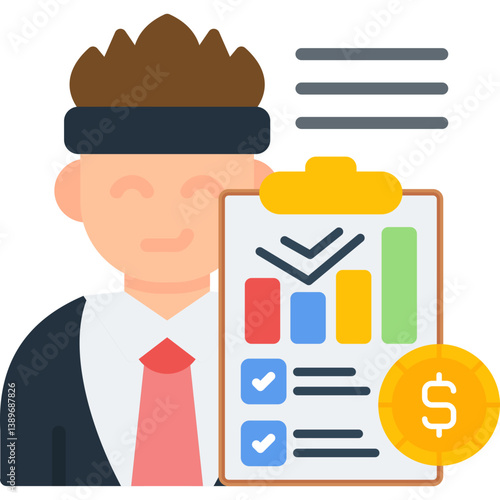 Debt Icon Vector Element