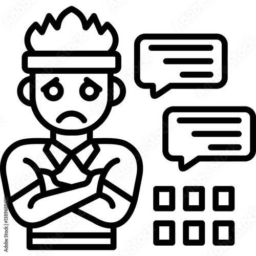 Interview Icon Vector Element