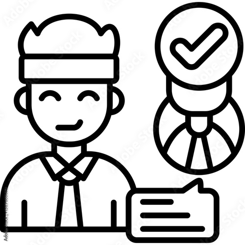 Interview Icon Vector Element