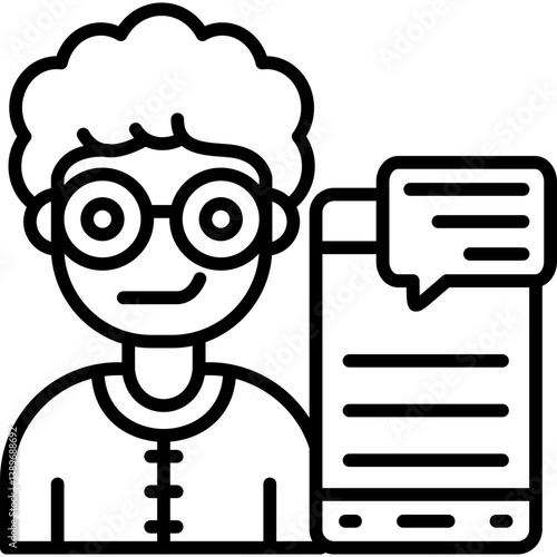 Interview Icon Vector Element