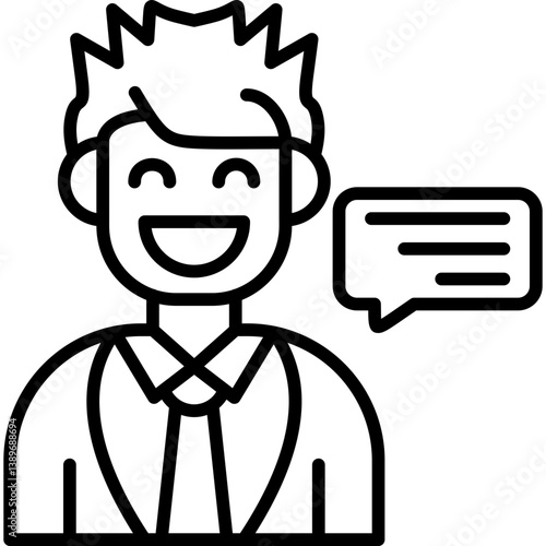 Interview Icon Vector Element