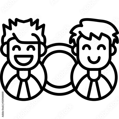 Interviewer Icon Vector Element