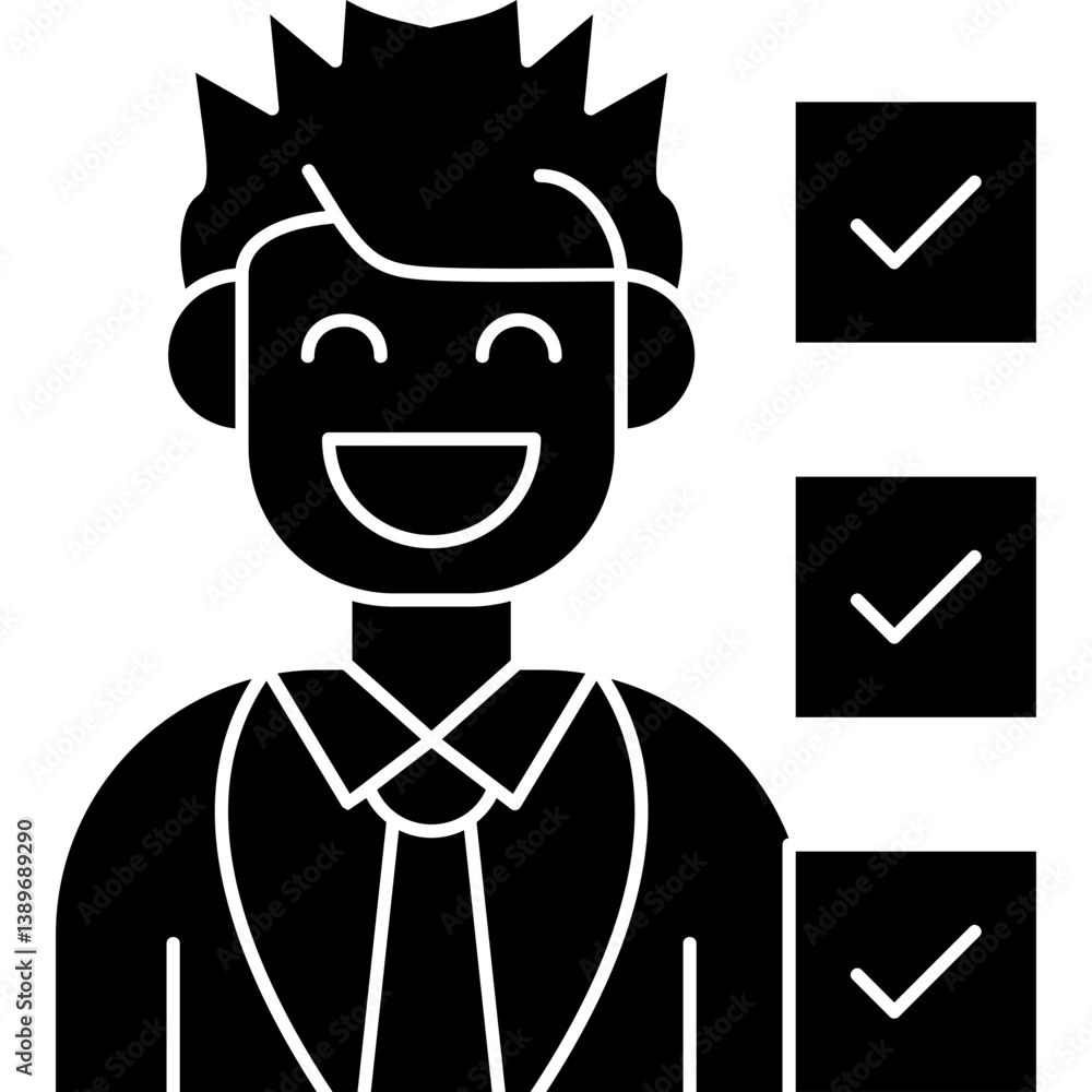 Candidate Icon Vector Element