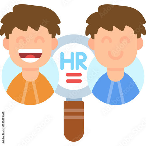 Human Resources Icon Vector Element
