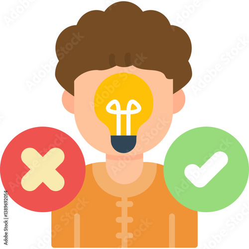 Decision Icon Vector Element