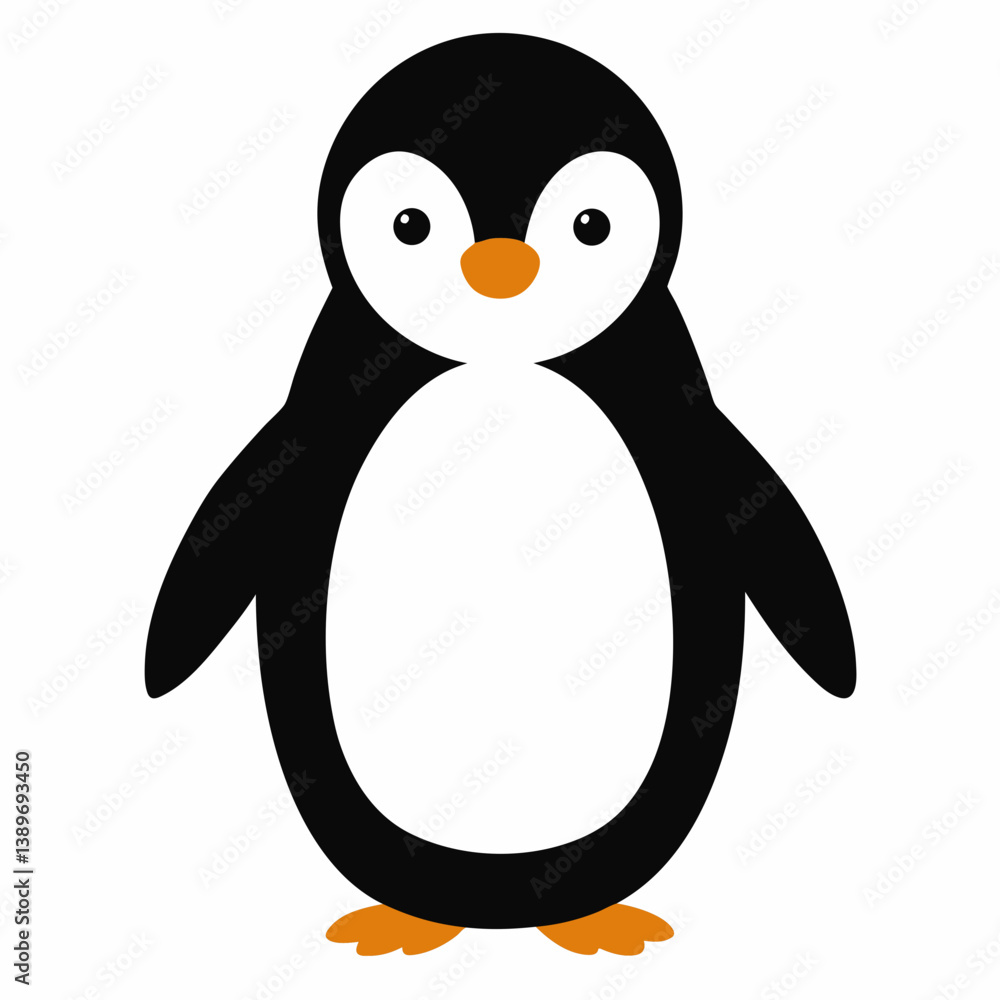Fototapeta premium Penguin isolated on white background