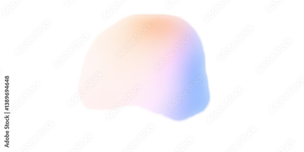 Abstract Illustration Blob Shape With Smooth Color Gradient Isolated On Black Abstract Illustration Blob Shape With Smooth Color Gradient Isolated On Black